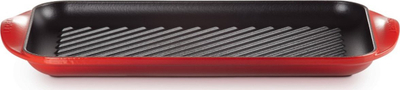 Tavë grill katrore Le Creuset 20132400600460, Extra Large Double Burner, emalim gize, e kuqe