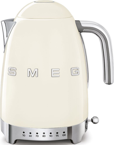 Çajnik elektrik Smeg KLF04CREU, 1.7L, rregullim temperature, krem