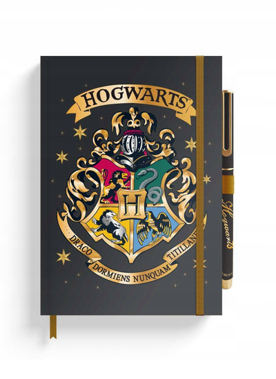 Fletore Harry Potter Hogwarts Premium, A5, me stilolaps, shumëngjyrëshe