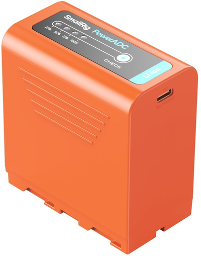 Bateri për kamerë SmallRig NP-F970 4972, 10500mAh, USB-C, portokalli