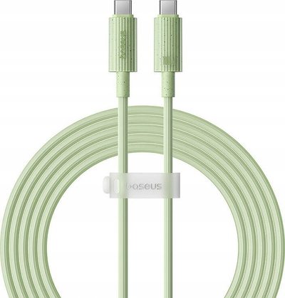 Kabllo karikimi Baseus Habitat Series, USB C në USB C, 2m, 100W, jeshile