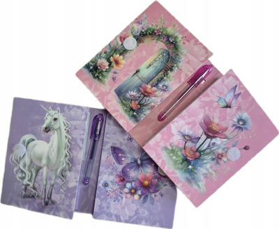 Set bllok shënimesh Stnux Flower Fairy Bellisa, format katror, kopertinë e fortë, shumëngjyrësh