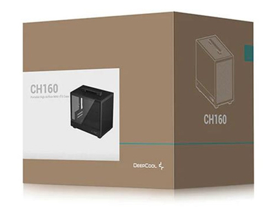 Kase PC DeepCool CH160, mini ITX SFF, me dorezë bartjeje, e zezë