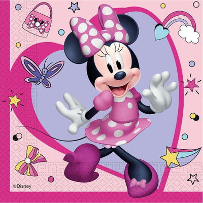 Lecka letre GoDan Minnie Mouse, 33x33cm, 20 copë, shumengjyrëshe