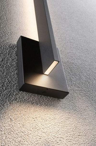 Aplice murale për jashtë Paulmann Levka LED, 49 cm, IP44, antracit