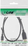 Kabllo USB InLine 31703P, USB A me microUSB, 0.3 m, e zezë
