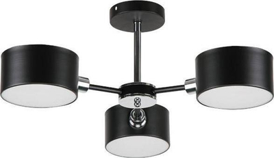 Плафонска лампа Elem Celtic 3020/3 BL 8C, 3xE14 40W, метал, црна хром