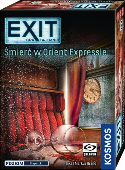 Lojë tavoline GALAKTA Exit Death on the Orient Express, lojë escape room, bashkëpunuese, shumëngjyrëshe