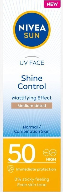 Krem fytyre Nivea Sun, SPF 50, medium me ngjyrë, 50 ml