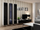 Komo TV Bed VIGO180, 180cm, MDF, e bardhë e zezë