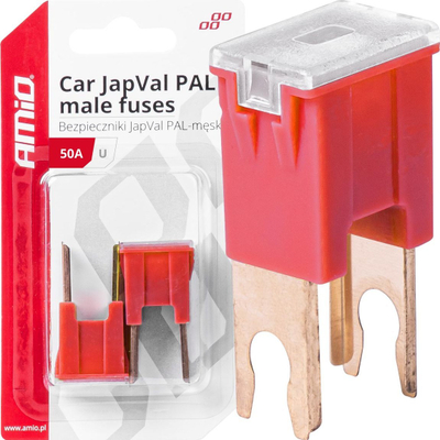 Siguresë automobilistike AMiO 03408, 50A, set 2 copë, ngjyrë qelibar