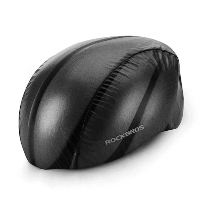 Mbulesë shiu për helmetë biçiklete Rockbros 20001BK, që s’e kap uji, e zezë