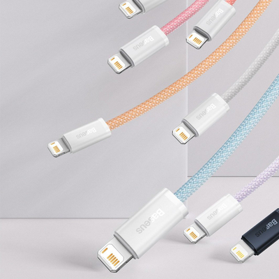 Kabllo USB Baseus CALD040105, USB A në Lightning, 2 m, lejla
