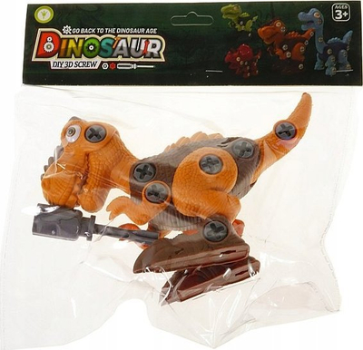 Lodër dinosaur për montim Adar 562165, PVC, 20x11x5.5 cm, me shumë ngjyra