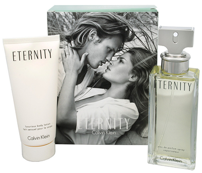 Set Calvin Klein, parfum Eternity 100 ml + losion trupi Eternity 100 ml