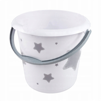 Кофа за чистење Keeeper Ilvie Stars, 10L, пластика, бела со принт