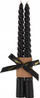 Set qirinj dekorativë Home Styling Collection Twisted, 2 copë, 20 cm, të zinj