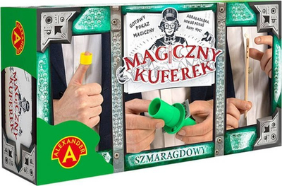 Set magjie Magic Tricks Magic Chest Emerald, 3 truke, për fëmijë