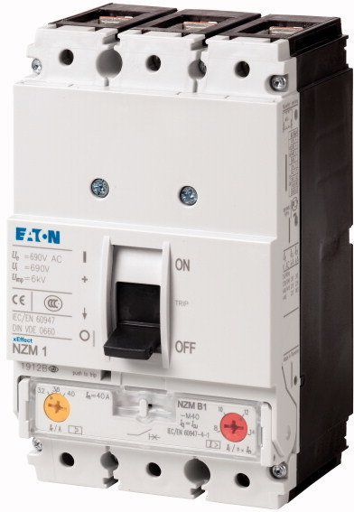 Ndërprerës molded case Eaton NZMB1 M80, 3 pole, 80A, i bardhë