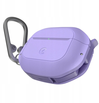 Kuti mbrojtëse Class and Culture LLC për AirPods 4, rezistente ndaj ujit, me karabinë, lejla Wild Lavender