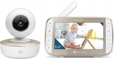 Monitor bebi me video Motorola VM50G, ekran, komunikim me audio, i bardhë