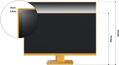 Monitor JapanNext JN-I238FHD120F-HSP-YE, 23.8", Full HD, i verdhë