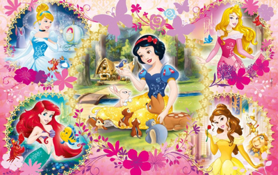Puzzle Clementoni Disney Princesses (07133), 2 x 60 elemente