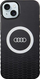 Kapak telefoni Audi IML Big Logo MagSafe, për iPhone 15 Plus 14 Plus, i zi