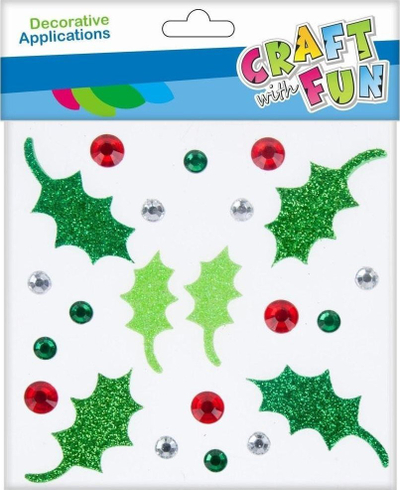 Stickers dekorativ EVA Craft with Fun, set 23 copë, shumëngjyrëshe