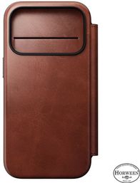 Futrollë lëkure Nomad Modern Leather Folio për iPhone 17 Pro, Horween, MagSafe, olde dublin