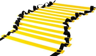 Shkallë stërvitje për fitnes Training Ladder, distancë e rregullueshme, portative, e verdhë