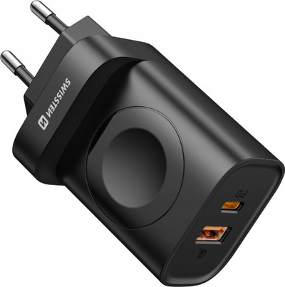 Karikues murale Swissten PD, 22.5W, USB A USB C, i bardhë