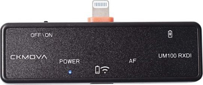 Mikrofon pa tel CKMOVA UM100 Kit6, lavalier UHF, me Lightning, i zi