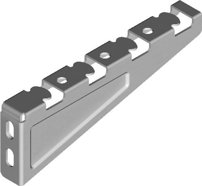 Kllapë muri çeliku Reinforced WWKS400 400mm, e galvanizuar, gri