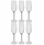 Set gota për shampanjë Secret de Gourmet VOLTA, 6 copa, 210 ml, transparente