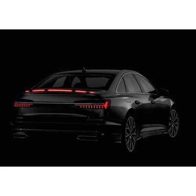 Shirit Led Spoiler Karboni I Kuq 120cm 12v