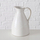 Krikë qeramike Boltze Tromona, stoneware, 22 cm, e bardhë