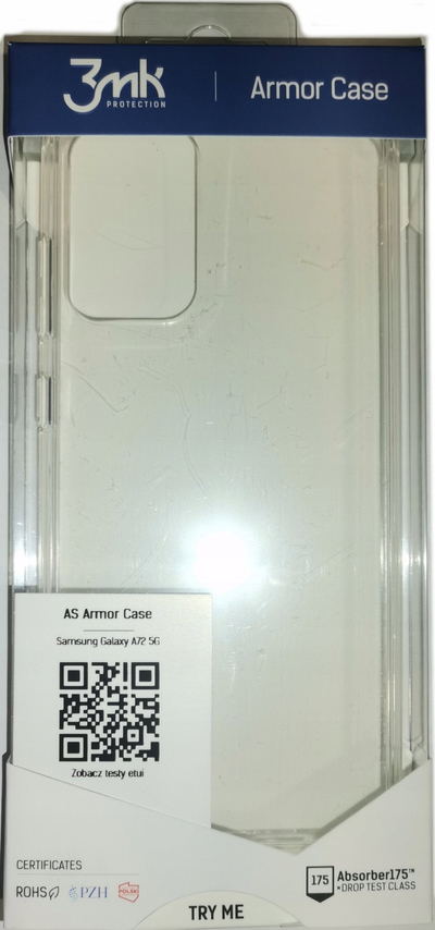 Kllëf telefoni 3MK Ferya Armor për Samsung A72, i fortë, i bëshëm si të duash vetë, transparent