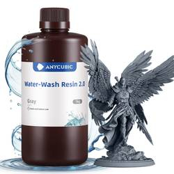 Rrëshirë për printer 3D Anycubic Water-Wash Resin 2.0, 1kg, për LCD 365–405nm, e bardhë