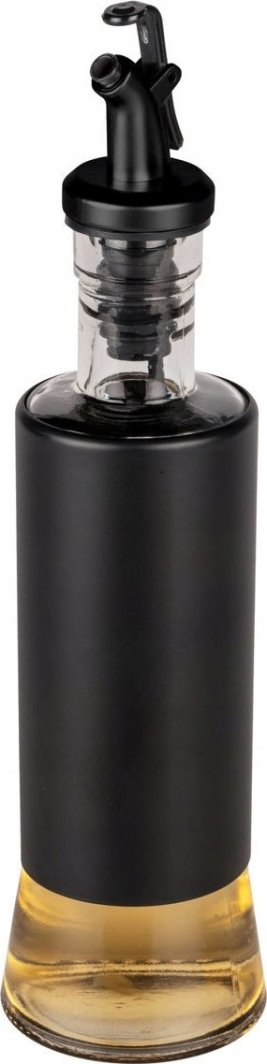 Дозатор за масло или оцет Wenko Boga, 300 ml, стакло и инокс, црн транспарентен