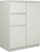 Комода Topeshop Chest of Drawers 2D2S, 70cm, 2 врати 2 фиоки, бела