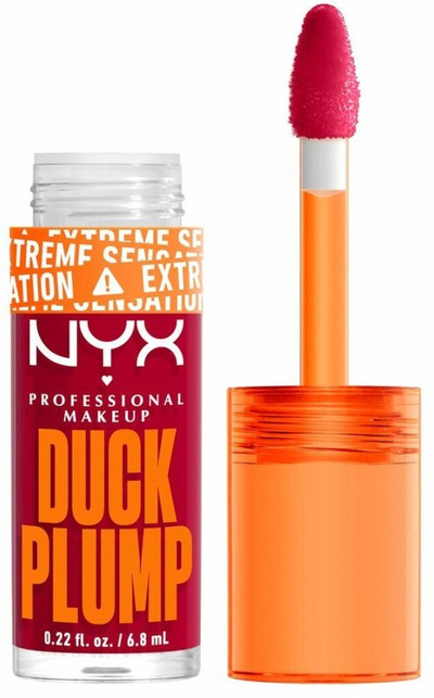 Lip gloss NYX Duck Plump Hall of Flame, efekt mbushës, 6.8 ml, i kuq