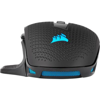 Maus gaming Corsair NIGHTSWORD RGB, me kabllo, 18000 DPI, i zi