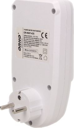 Kalkulator energjie me ekran Orno Wattmeter