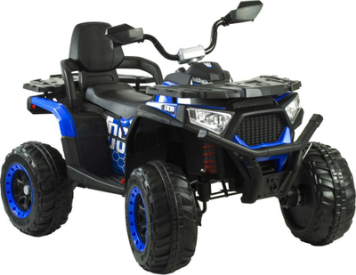 Quad elektrik për kalamaj 4x4, me telekomandë, LED, Bluetooth, blu me zi