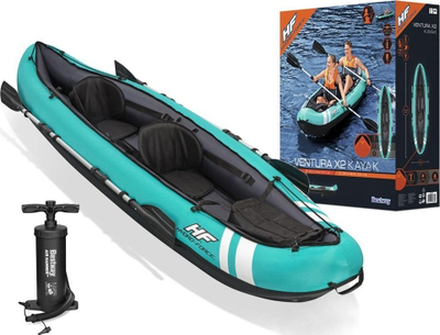 Kayak i fryrë Bestway Hydro Force Ventura, 2 persona, 333 x 86 x 113 cm, ngjyrë turquoise