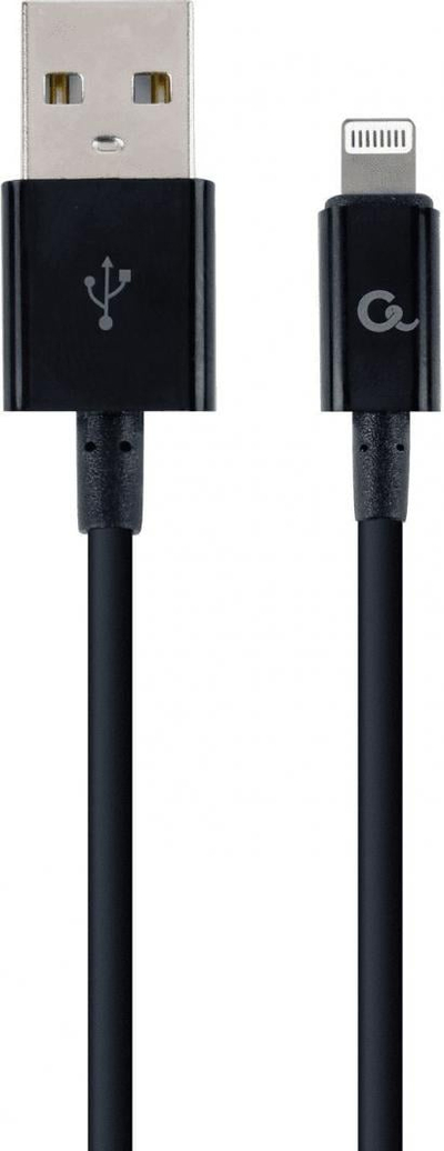 Kabllo Gembird USB-A në Lightning, 1m, e zezë