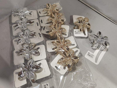 Set kapëse flokësh Adar, 8 cm, 12 copë, shumëngjyrëshe