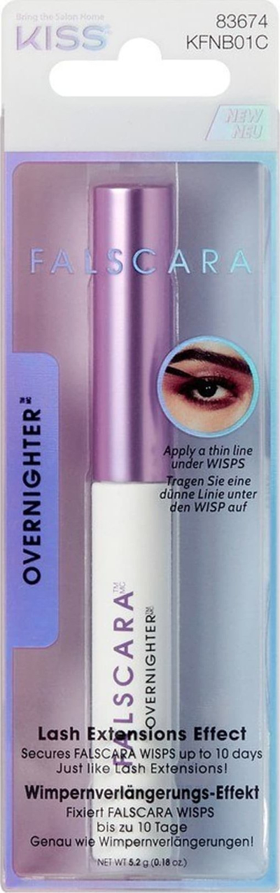 Ngjitës qerpikësh KISS Falscara Overnighter KFNB01C, 5.2 g, transparent