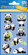 Stikera ngjitës AVERY Zweckform ZDesign Kids, me panda, me shkëlqim, shumëngjyrësh